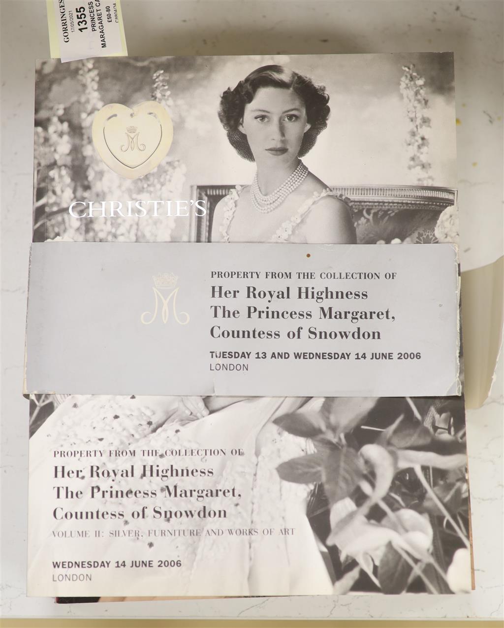 A Christies Princess Maragaret catalogue for the property of Her Royal Highness Princess Margaret, Countess of Snowden 14/06/2006
